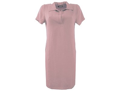 Košilové šaty v růžové barvě - vel.48